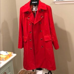 Women’s red dress coat 🧥